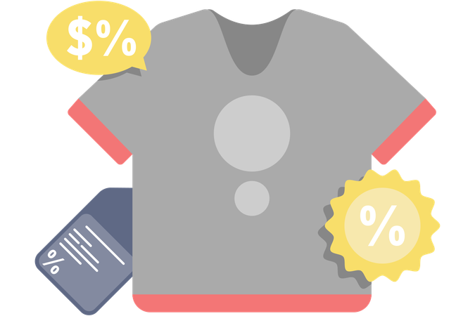 Clothing discounts  Illustration