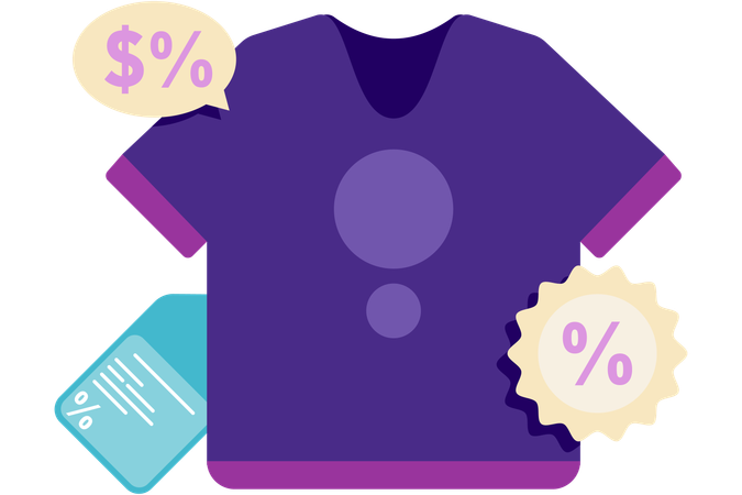 Clothing discounts  Illustration