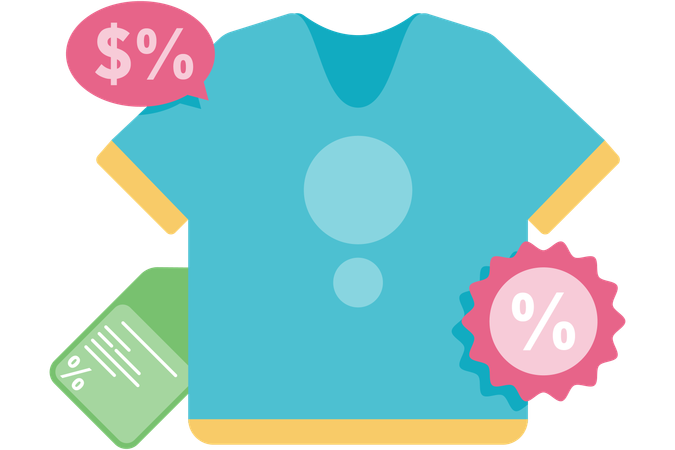 Clothing discounts  Illustration