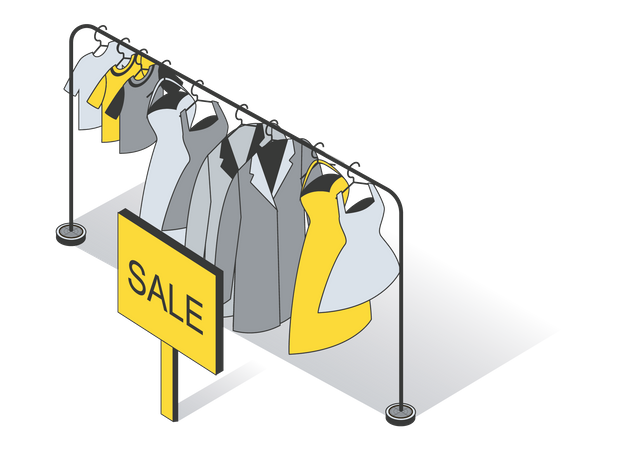 Clothing Sale  Illustration