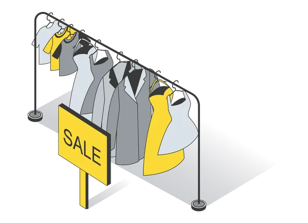 Clothing Sale  Illustration