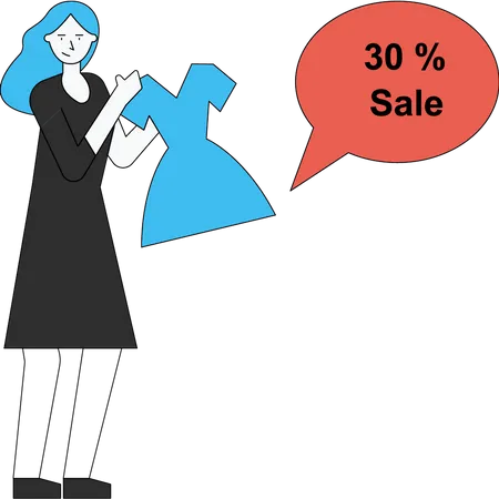 Clothing Sale  Illustration