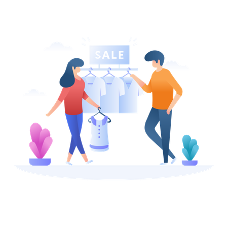 Clothing Sale  Illustration