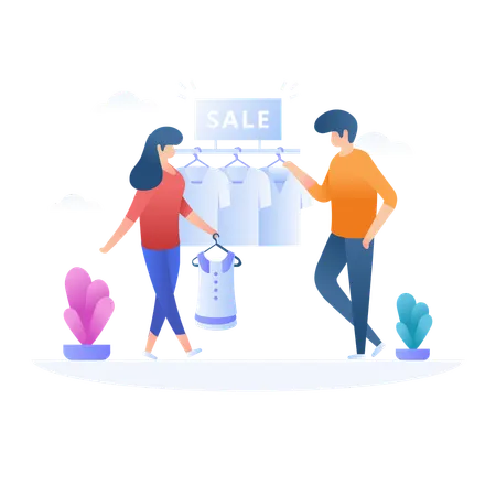 Clothing Sale  Illustration