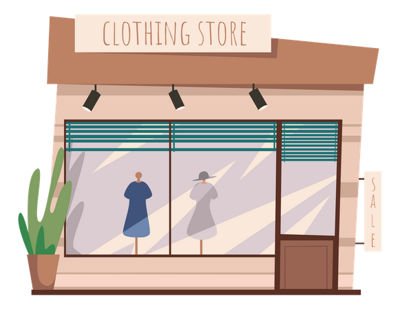 Clothing Store  Illustration