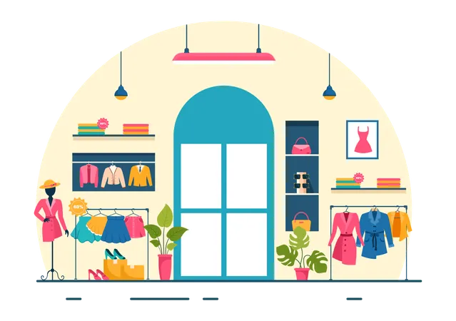 Clothing Store  Illustration