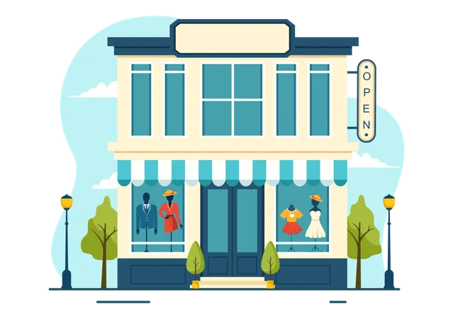 Clothing Store  Illustration