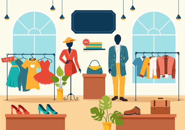 Clothing Store  イラスト