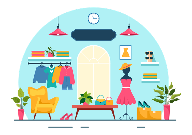 Clothing Store  イラスト