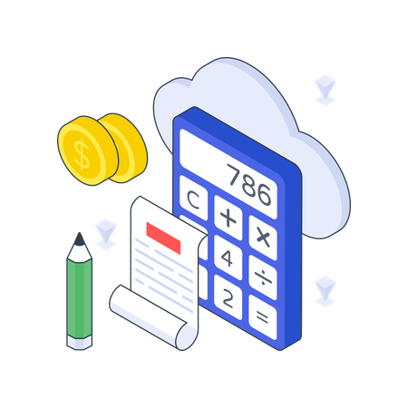 Cloud Accounting  Illustration