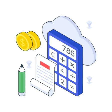 Cloud Accounting  Illustration