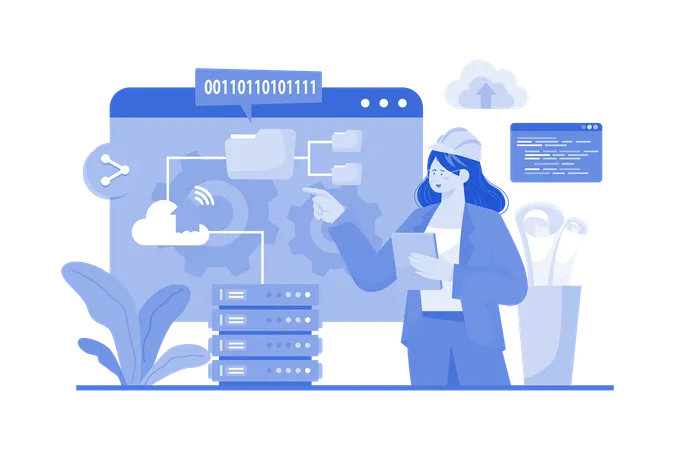 Cloud Architect  Illustration