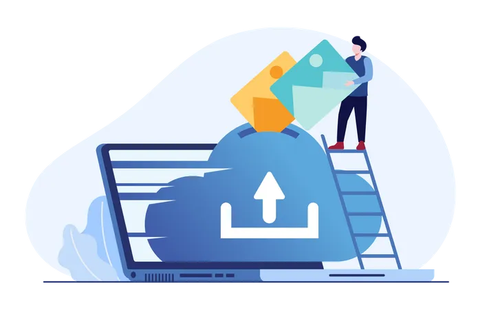 Cloud backup  Illustration