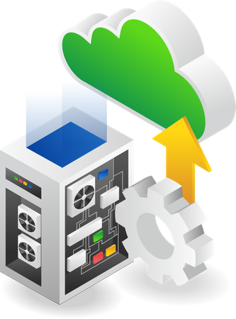 Cloud backup  Illustration