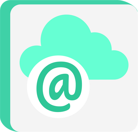 Cloud-based email service  Illustration