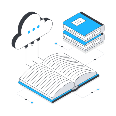 Cloud Book  Illustration