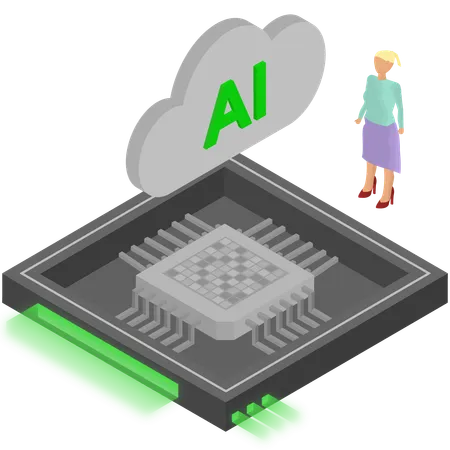 Cloud Chip  Illustration