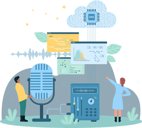 Cloud communication  Illustration