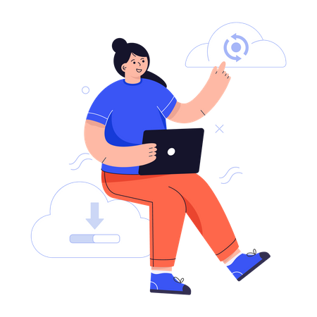 Cloud Computing Illustration
