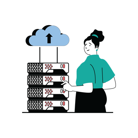 Cloud computing  Illustration