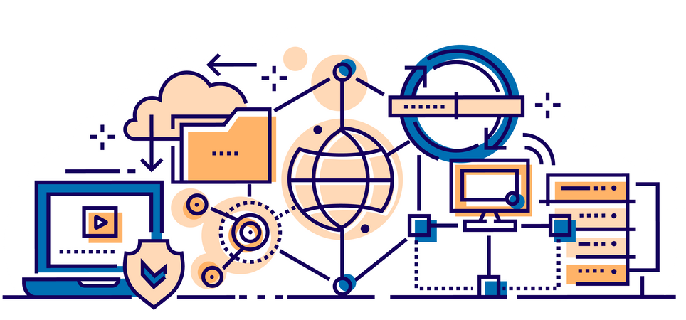 Cloud computing  Illustration