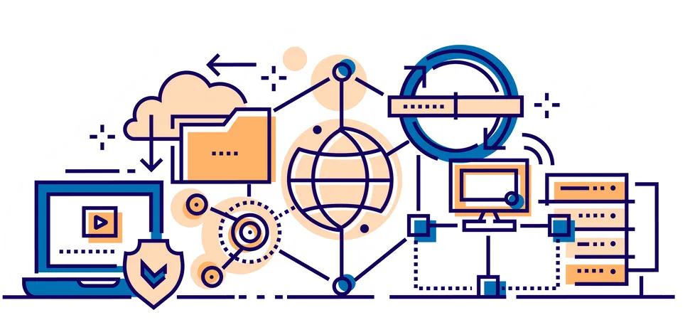 Cloud computing  Illustration