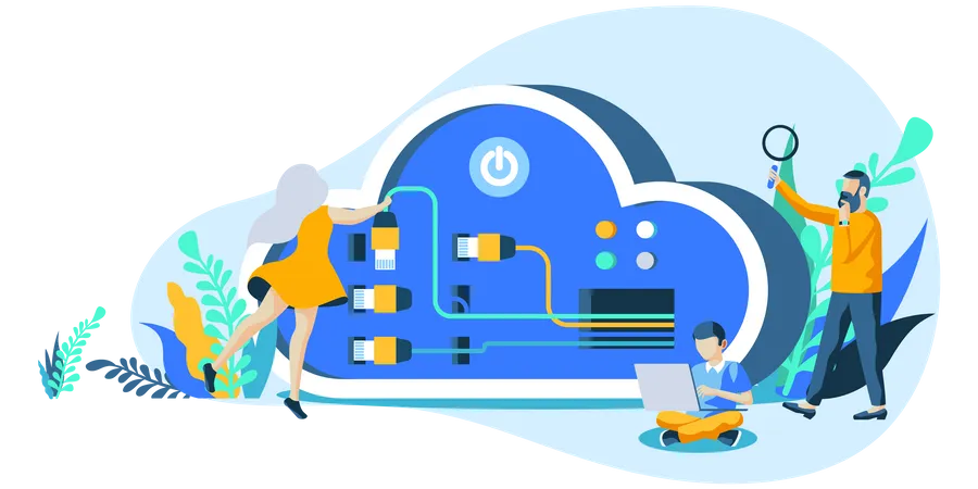 Cloud computing  Illustration