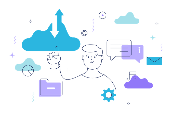 Cloud computing  Illustration