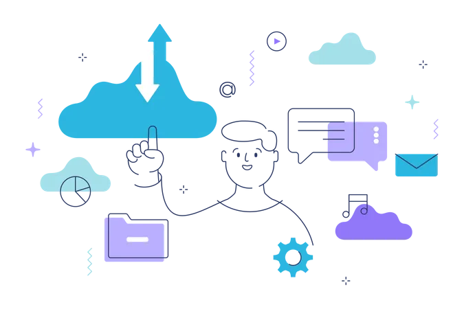 Cloud computing  Illustration