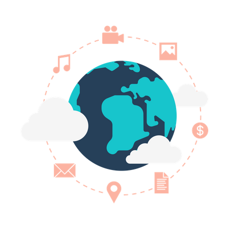 Cloud Computing  Illustration