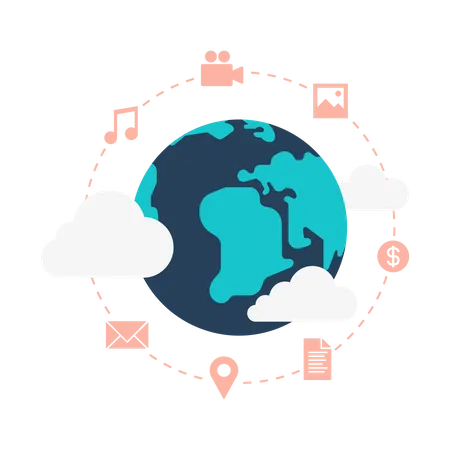 Cloud Computing  Illustration