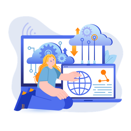 Cloud computing  Illustration