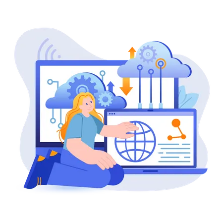 Cloud computing  Illustration