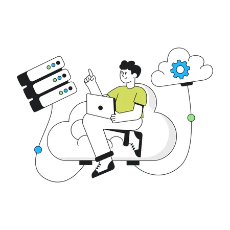 Cloud Computing  Illustration