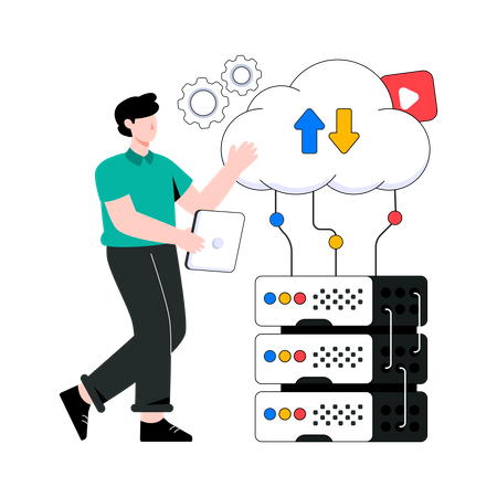 Cloud computing  Illustration