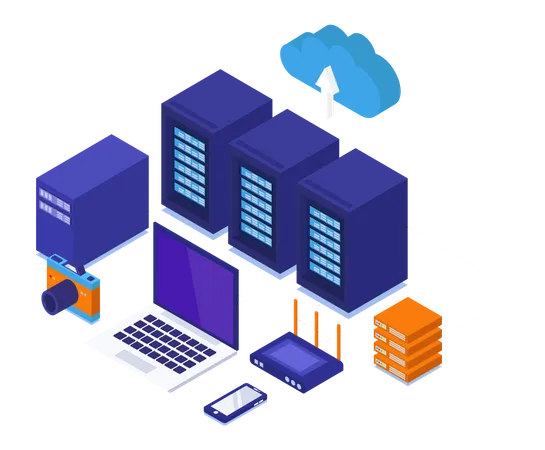 Cloud Computing  Illustration