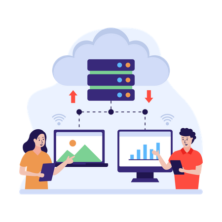 Cloud computing  Illustration