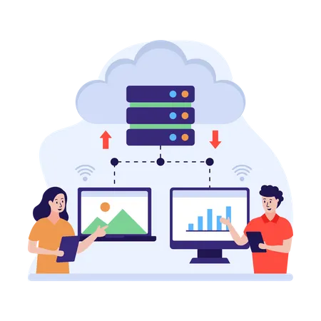 Cloud computing  Illustration