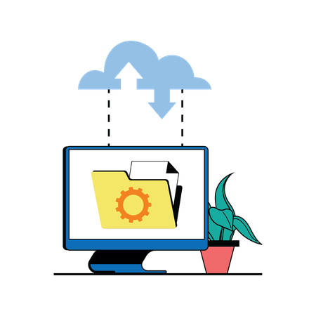 Cloud computing  Illustration