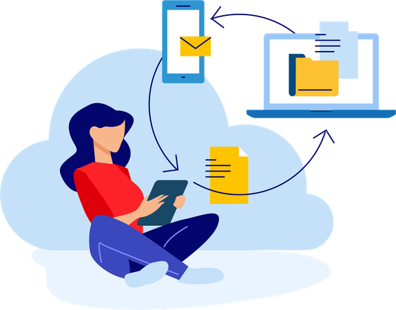 Cloud computing  Illustration