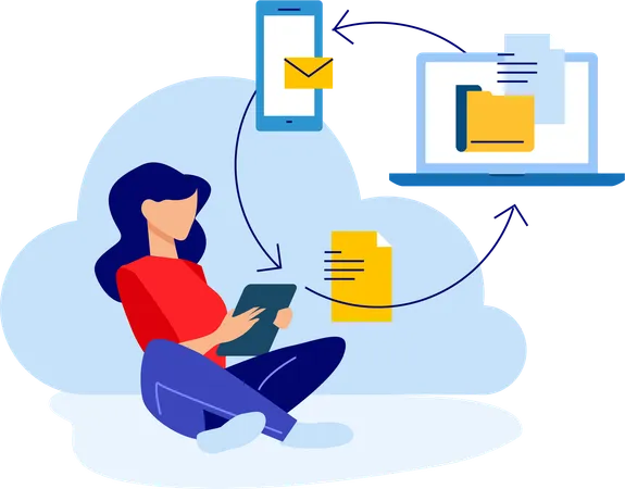 Cloud computing  Illustration