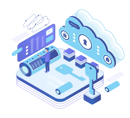 Cloud computing  Illustration