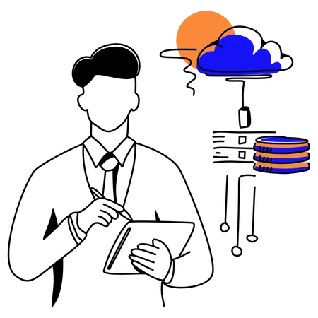 Cloud Computing  Illustration
