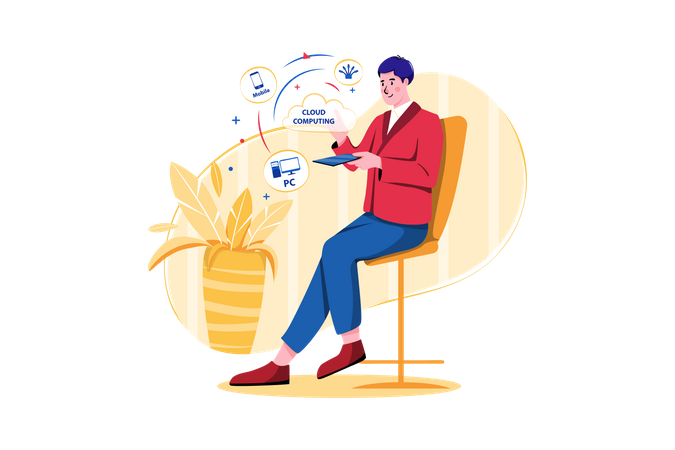 Cloud computing  Illustration