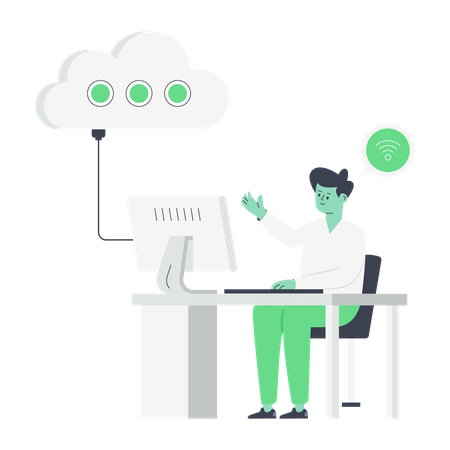 Cloud computing  Illustration