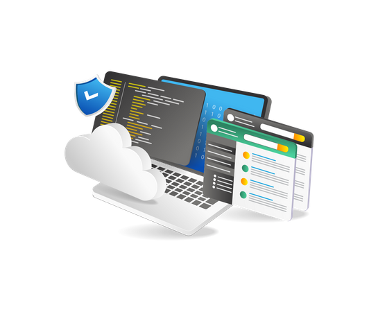 Cloud Computing  Illustration