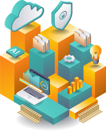 Cloud Computing Infrastructure for Data Analytics  Illustration