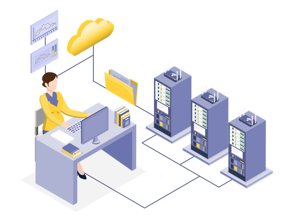 Cloud-Computing-Lösungen  Illustration