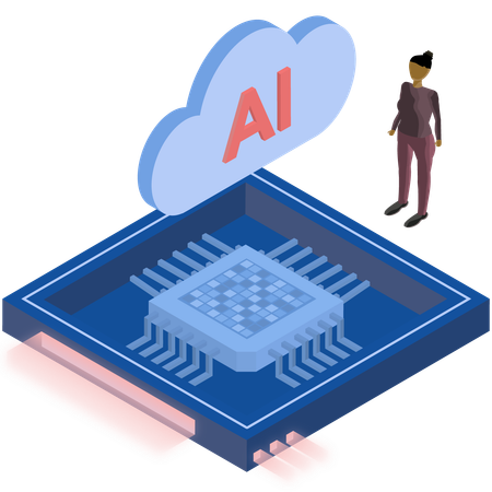 Cloud-Computing-Prozessor  Illustration