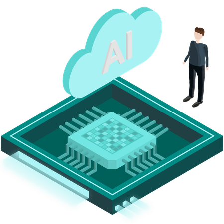 Cloud-Computing-Prozessor  Illustration